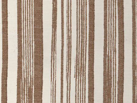 Stuart Stripe  Grasscloth Wallpaper by Nathan Turner - Brown on Sale