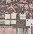 Deer  Linen Fabric by Nathan Turner - Pink Cheap