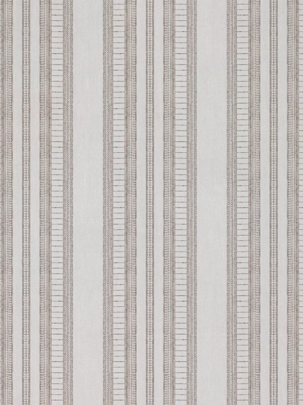 Doodle Stripe  Linen Fabric by Nathan Turner - Brown Online Hot Sale