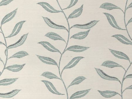 Seneca  Grasscloth Wallpaper by Nathan Turner - Seafoam on Sale