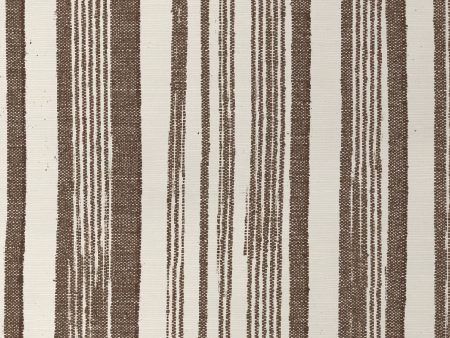 Stuart Stripe  Grasscloth Wallpaper by Nathan Turner - Dark Chocolate Online