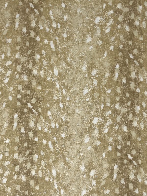 Deer  Linen Fabric by Nathan Turner - Gold Online now