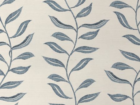 Seneca  Grasscloth Wallpaper by Nathan Turner - Blue Online now