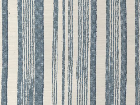 Stuart Stripe  Grasscloth Wallpaper by Nathan Turner - Blue Supply