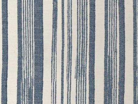 Stuart Stripe  Grasscloth Wallpaper by Nathan Turner - Dark Blue Cheap