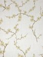 Cherry Blossom  Linen Fabric by Nathan Turner - Gold Cheap