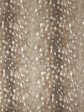 Deer  Linen Fabric by Nathan Turner - Brown Discount