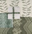 Deer  Linen Fabric by Nathan Turner - Green Online Sale