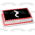 Michael Jackson Moonwalk Black and White Silhouette Edible Cake Topper Image ABPID26855 Online Sale