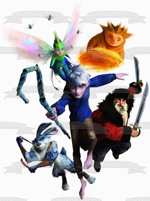 Rise of the Guardians Jack Frost E. Aster Bunnymund Nicholas St. North Edible Cake Topper Image ABPID25029 Online