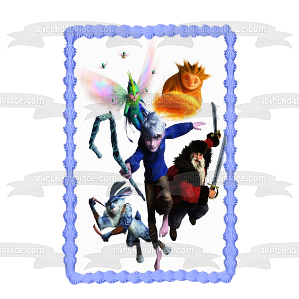 Rise of the Guardians Jack Frost E. Aster Bunnymund Nicholas St. North Edible Cake Topper Image ABPID25029 Online