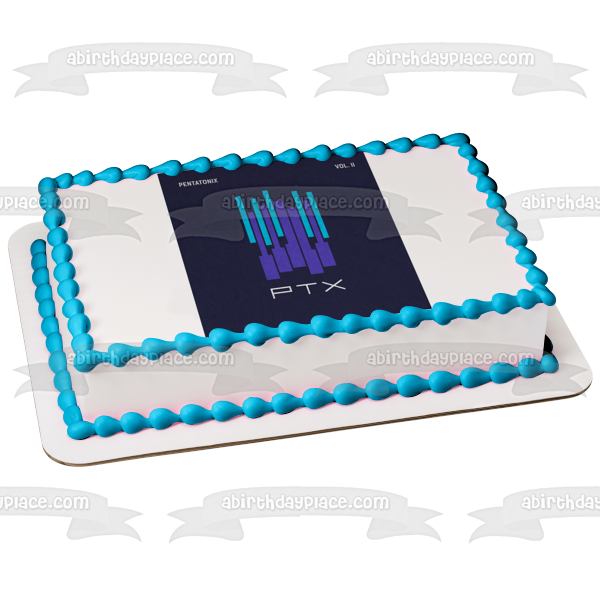 Pentatonix Volume 2 Ptx Blue Background Edible Cake Topper Image ABPID24508 Cheap