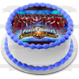 Mighty Morphin 2 Power Rangers Super League Edible Cake Topper Image ABPID25008 Supply