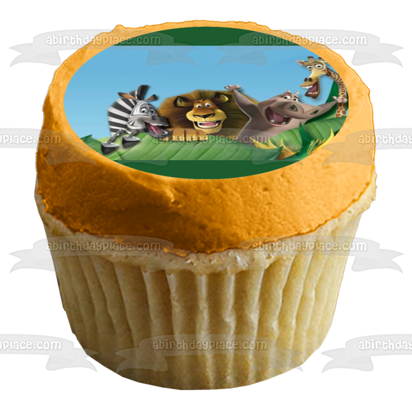 Madagascar Alex Gloria Melman Marty Edible Cake Topper Image ABPID24142 Cheap