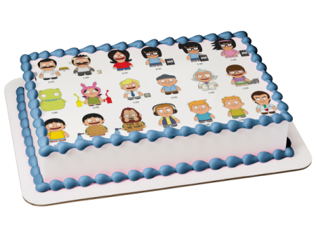 Bob s Burgers Bob Belcher Tina Belcher Louise Belcher Linda Belcher Edible Cake Topper Image ABPID15442 Hot on Sale