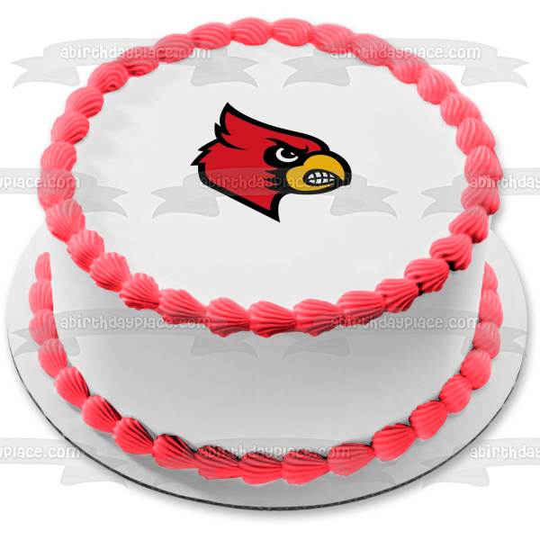 University of Louisville Cardinal Logo NCAA Edible Cake Topper Image ABPID24170 Fashion