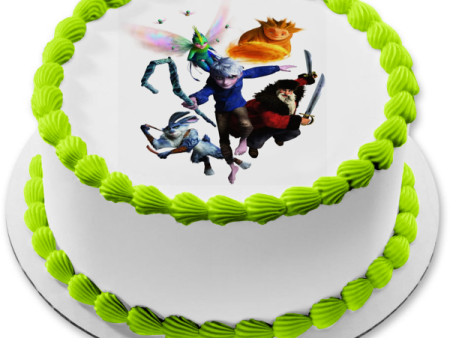 Rise of the Guardians Jack Frost E. Aster Bunnymund Nicholas St. North Edible Cake Topper Image ABPID25029 Online