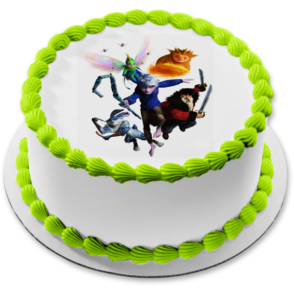 Rise of the Guardians Jack Frost E. Aster Bunnymund Nicholas St. North Edible Cake Topper Image ABPID25029 Online