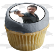 The Walking Dead Rick Daryl Merle Carl Michone Glen Zombies Andrea Edible Cupcake Topper Images ABPID24380 Online Hot Sale