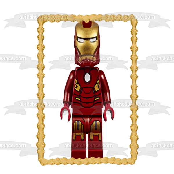 LEGO Juniors Iron Man Edible Cake Topper Image ABPID24127 Cheap