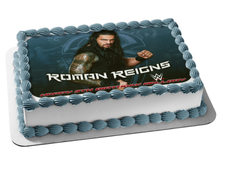 WWE World Wrestling Entertainment Roman Reigns Edible Cake Topper Image ABPID22331 Online now