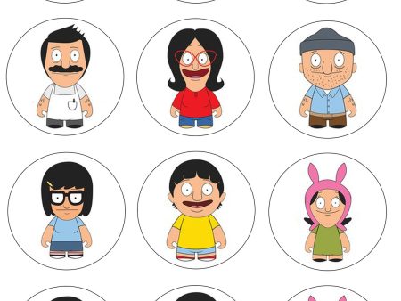 Bobs Burgers Tina Louise Gene Belcher Linda Edible Cupcake Topper Images ABPID14831 For Discount