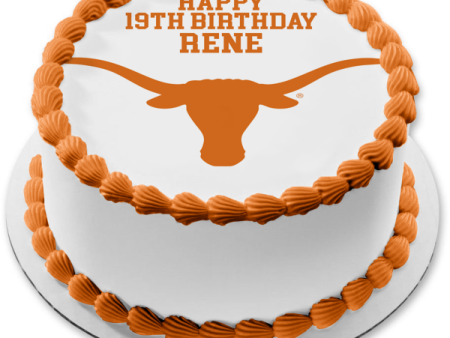 The University of Texas Longhorn Logo NCAA Texas Longhorns Athletics University of Texas at Austin Edible Cake Topper Image ABPID24504 Fashion