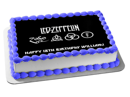 Led Zeppelin Planet Rock Album Cover Edible Cake Topper Image ABPID26853 Online Sale