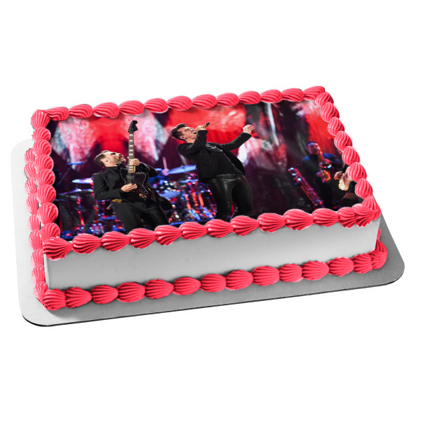 Panic at the Disco Brendon Urie Singing Band Members Edible Cake Topper Image ABPID26864 Fashion