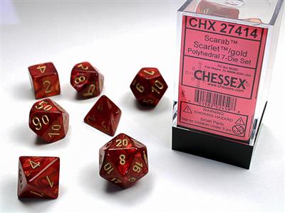 SCARAB® POLYHEDRAL SCARLET™ GOLD 7-DIE SET 27414 on Sale