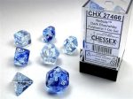 NEBULA® POLYHEDRAL DARK BLUE WHITE 7-DIE SET 27466 Sale