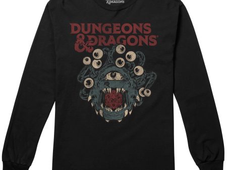 Dungeons & Dragons Beholder Die Mens Long Sleeve T-shirt Online Hot Sale