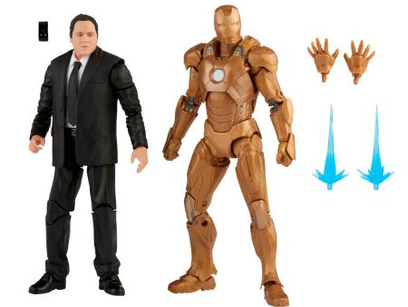 Marvel Legends Series Happy Hogan and Iron Man Mark 21 For Discount