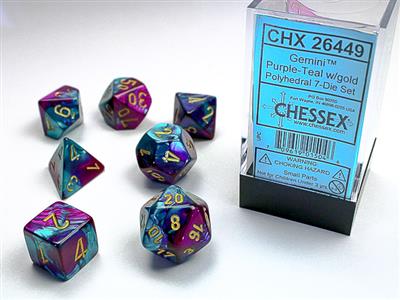 GEMINI® POLYHEDRAL PURPLE-TEAL GOLD 7-DIE SET 26449 Sale