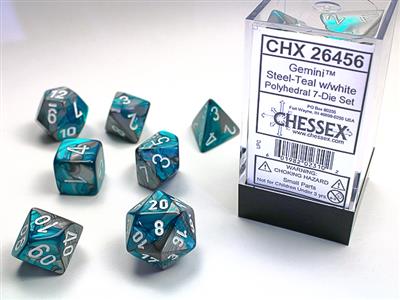 GEMINI® POLYHEDRAL STEEL-TEAL WHITE 7-DIE SET 26456 For Cheap