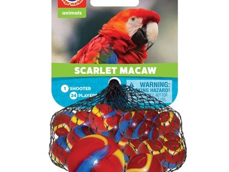 Scarlet Macaw Marbles For Cheap