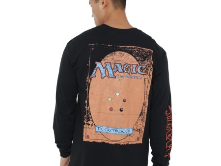 Magic the Gathering Retro Card Arm Mens Long Sleeve T-shirt Hot on Sale