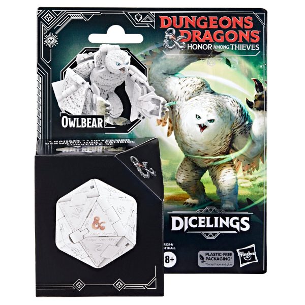 Dungeons & Dragons Honor Among Thieves D&D Dicelings White Owlbear Hot on Sale