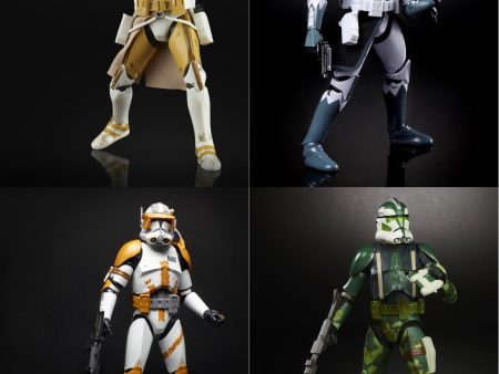 (Bundle) Star Wars Black Series Clone Commander 4-Figure Set Cheap