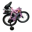 Foldable Bike Pink 14 Inch With A Water Bottle Holder Online now