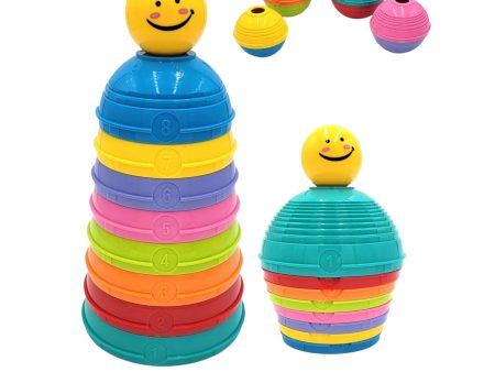 Rainbow Colorful Stacking Cups For Toddlers Baby Sorting Toys Fashion