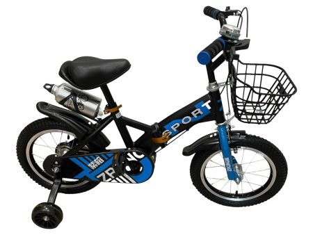 Foldable Bike Blue 16 Inch With A Water Bottle Holder For Sale