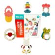 Baby Handbell Teether Set 6 PCS Colorful Rattles Fashion