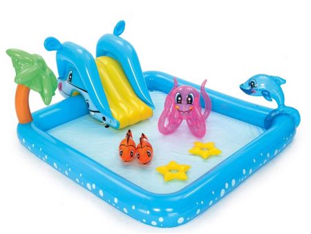 Bestway - Piscina gonfiabile Acquario Fantastico con Scivolo Cheap