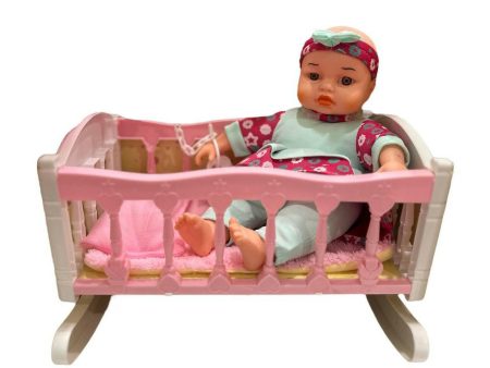 Interactive Realistic Baby Doll  with Crib & Bedtime Accessories Fashion