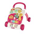 Baby Walker With Happy Enlightenment Interaction Pink Fashion