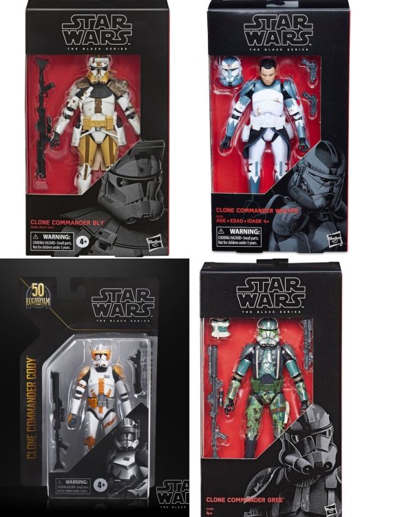 (Bundle) Star Wars Black Series Clone Commander 4-Figure Set Cheap