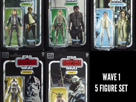 (non mint) Star Wars Black Series 40th ESB Wave 1 (5 Figure Set) Online Hot Sale