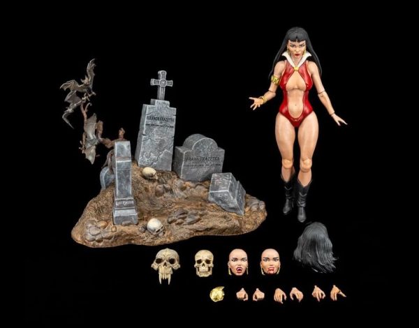 (Ships February) - Frazetta Girls Icon Collectibles Vampirella 6-Inch Figure Hot on Sale