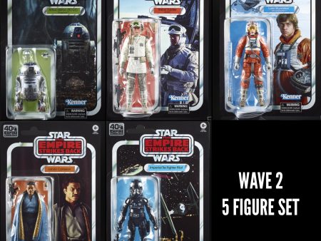 (non mint) Star Wars Black Series 40th ESB Wave 2 (5 Figure Set) Fashion